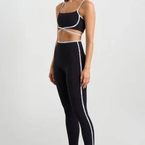 Flash Sale Aje ATHLETICA Logo Tape Seam Ankle Length Legging 203 Black