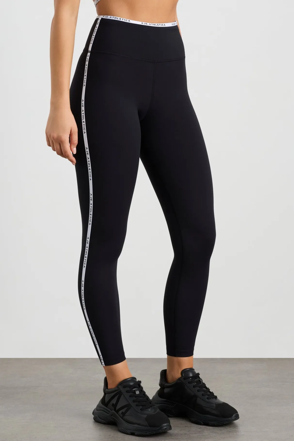 logo_tape_seam_ankle_length_legging__2.webp Flash Sale Aje ATHLETICA Logo Tape Seam Ankle Length Legging 203 Black