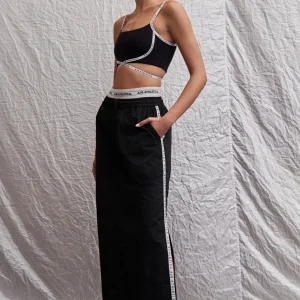 Flash Sale Aje ATHLETICA Logo Tape Spray Midi Skirt 647 Black