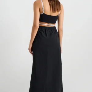 Flash Sale Aje ATHLETICA Logo Tape Spray Midi Skirt 647 Black