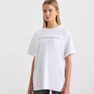 Shop Aje ATHLETICA Logo T-Shirt 102 White/Herringbone
