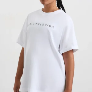 Shop Aje ATHLETICA Logo T-Shirt 102 White/Herringbone