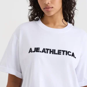 Discount Aje ATHLETICA Logo T-Shirt 102 White/Black