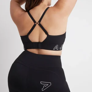 Outlet Aje ATHLETICA Logotape Adjustable Strap Sports Bra 307 Black/White