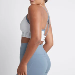 Online Aje ATHLETICA Logotape Adjustable Strap Sports Bra 307 White/Storm Blue