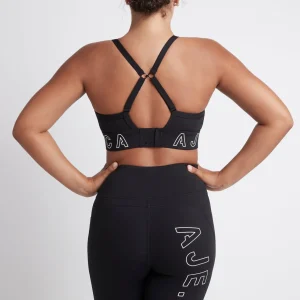 Outlet Aje ATHLETICA Logotape Adjustable Strap Sports Bra 307 Black/White