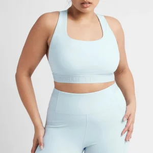 Sale Aje ATHLETICA Logotape Cross Back Sports Bra 305 Ice Blue