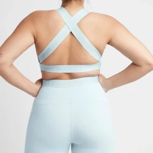 Sale Aje ATHLETICA Logotape Cross Back Sports Bra 305 Ice Blue