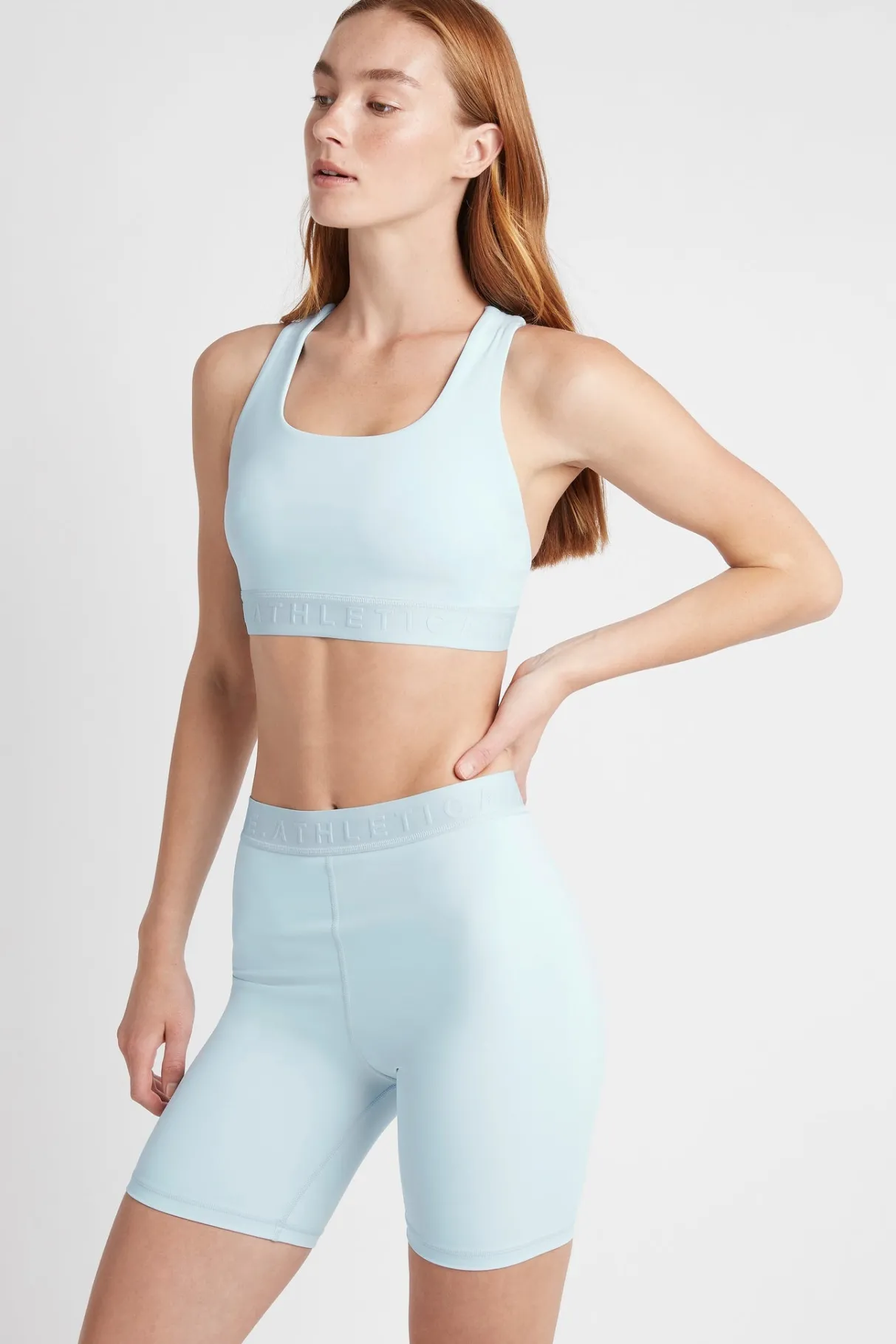 logotape_cross_back_sports_bra__2.webp Sale Aje ATHLETICA Logotape Cross Back Sports Bra 305 Ice Blue