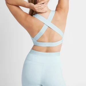 Sale Aje ATHLETICA Logotape Cross Back Sports Bra 305 Ice Blue