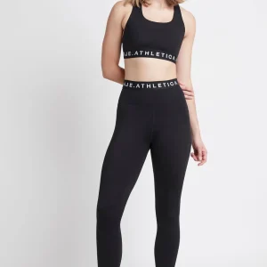 Online Aje ATHLETICA Logotape Laser Cut Full Length Legging 208 Black/White
