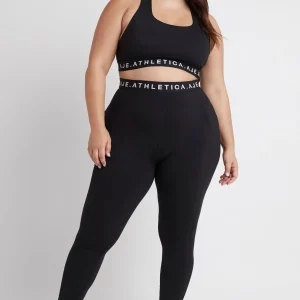 Online Aje ATHLETICA Logotape Laser Cut Full Length Legging 208 Black/White