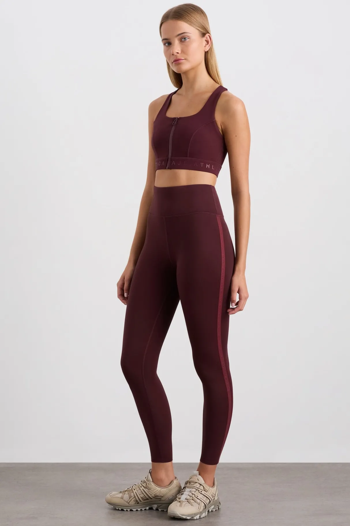 logotape_leggings__0.webp Hot Aje ATHLETICA 7/8 Logotape Leggings 203 Burgundy