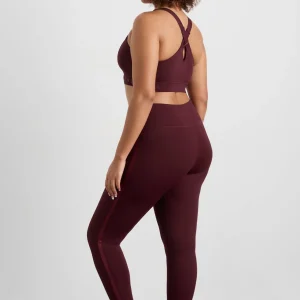 Hot Aje ATHLETICA 7/8 Logotape Leggings 203 Burgundy