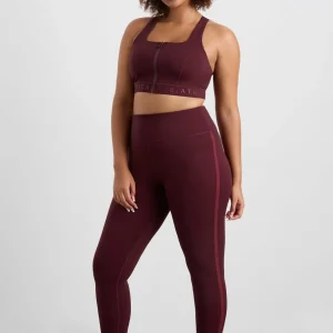 Hot Aje ATHLETICA 7/8 Logotape Leggings 203 Burgundy