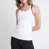 Cheap Aje ATHLETICA Logotape Racerback Singlet 113 White/Black