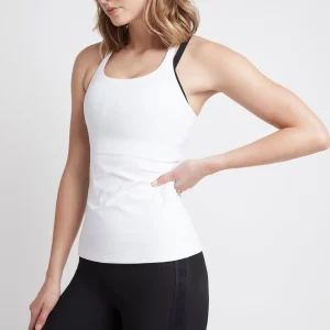 Cheap Aje ATHLETICA Logotape Racerback Singlet 113 White/Black