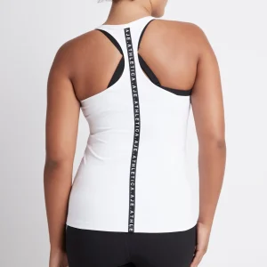 Cheap Aje ATHLETICA Logotape Racerback Singlet 113 White/Black