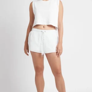 Shop Aje ATHLETICA Logotape Running Shorts 602 White
