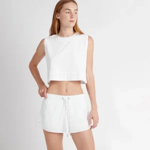 Shop Aje ATHLETICA Logotape Running Shorts 602 White