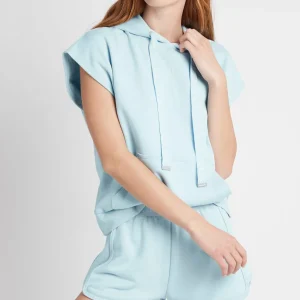 Online Aje ATHLETICA Logotape Short Sleeve Hoodie 403 Ice Blue