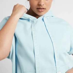 Online Aje ATHLETICA Logotape Short Sleeve Hoodie 403 Ice Blue