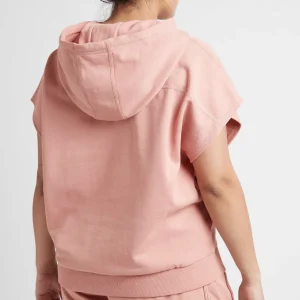 Cheap Aje ATHLETICA Logotape Short Sleeve Hoodie 403 Sunset Pink