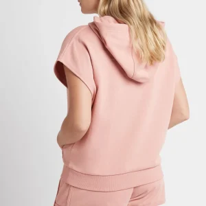Cheap Aje ATHLETICA Logotape Short Sleeve Hoodie 403 Sunset Pink