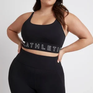 Online Aje ATHLETICA Logotape Sports Bra 310 Black/White