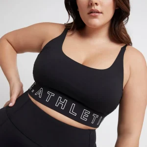 Online Aje ATHLETICA Logotape Sports Bra 310 Black/White