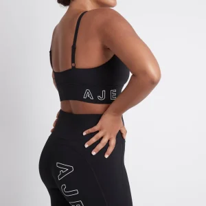 Online Aje ATHLETICA Logotape Sports Bra 310 Black/White