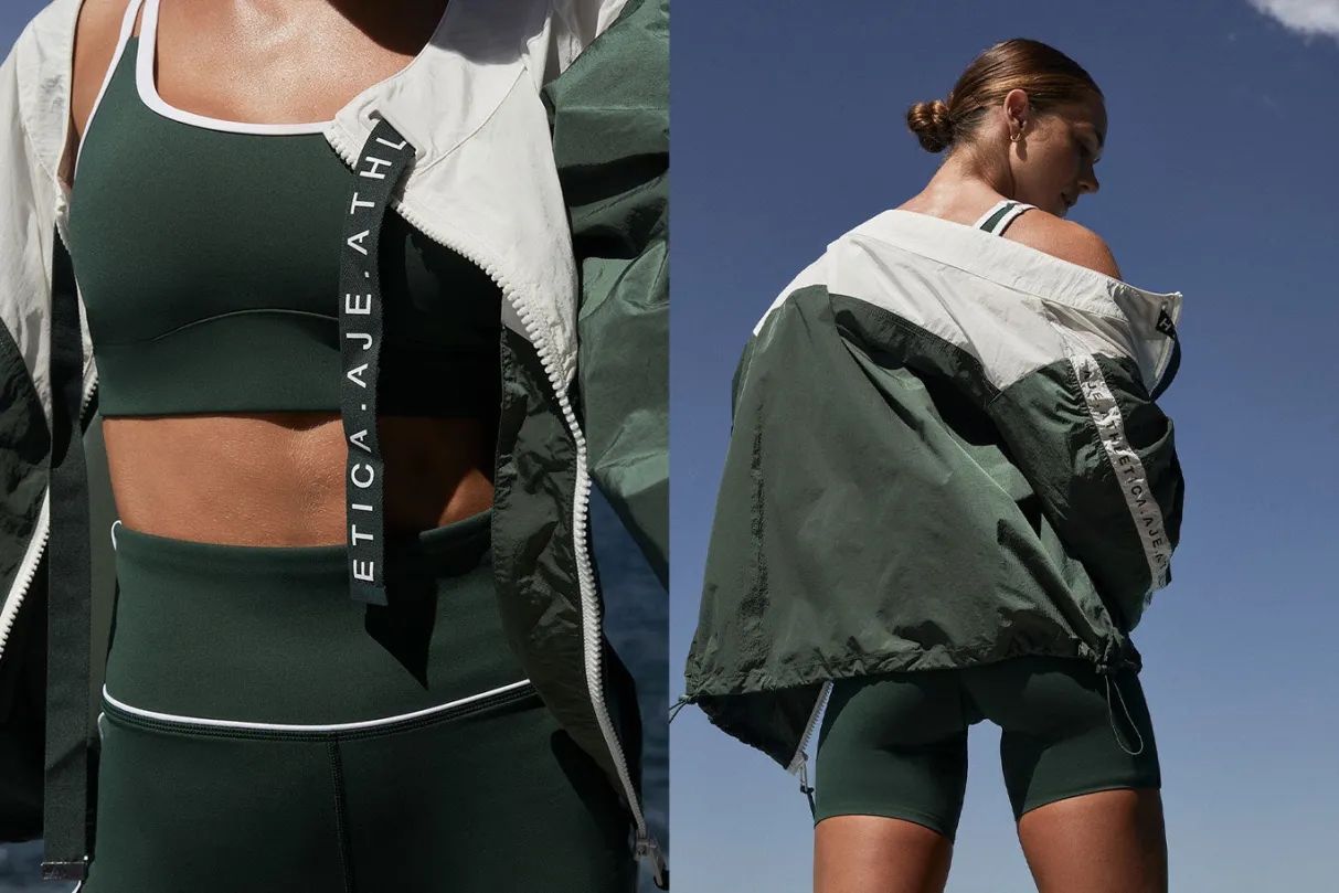 logotape_spray_jacket__16.webp Outlet Aje ATHLETICA Logotape Spray Jacket 762 Pine Green White