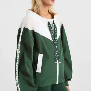 Outlet Aje ATHLETICA Logotape Spray Jacket 762 Pine Green White