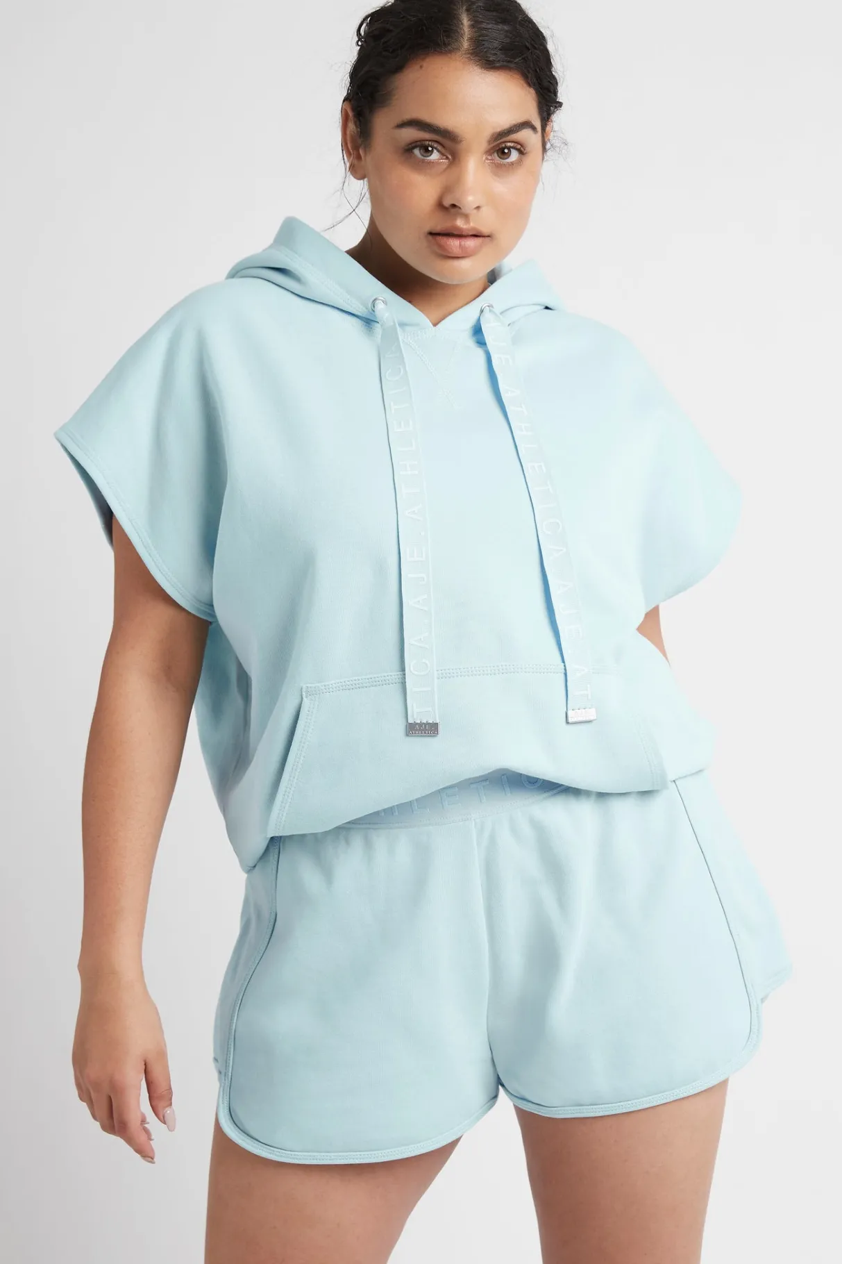 logotape_sweat_shorts__11.webp Online Aje ATHLETICA Logotape Sweat Shorts 604 Ice Blue