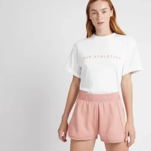 Shop Aje ATHLETICA Logotape Sweat Shorts 604 Sunset Pink