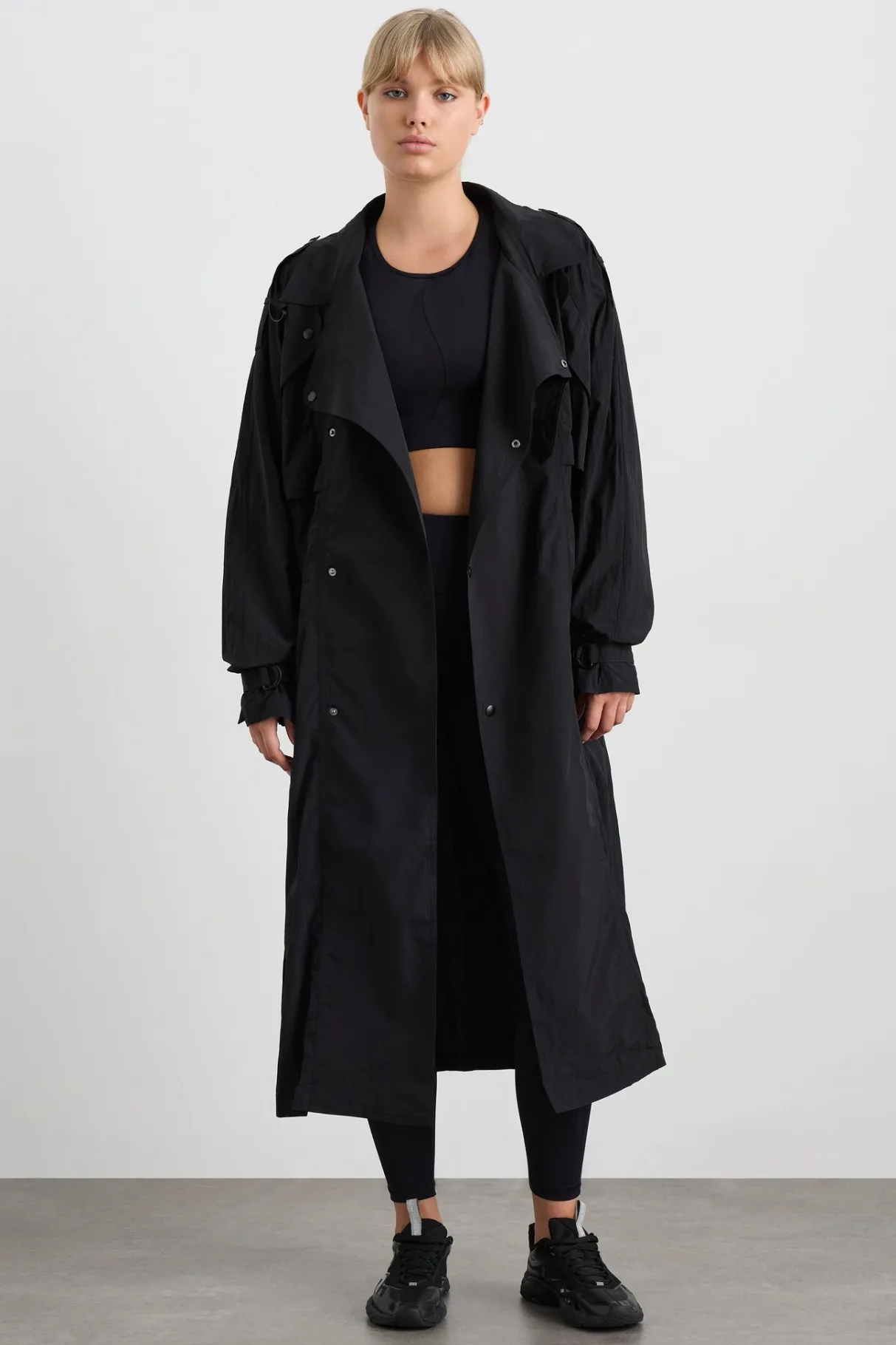 long_belted_windbreaker_jacket__9.webp Fashion Aje ATHLETICA Long Belted Windbreaker Jacket 703 Black/Black