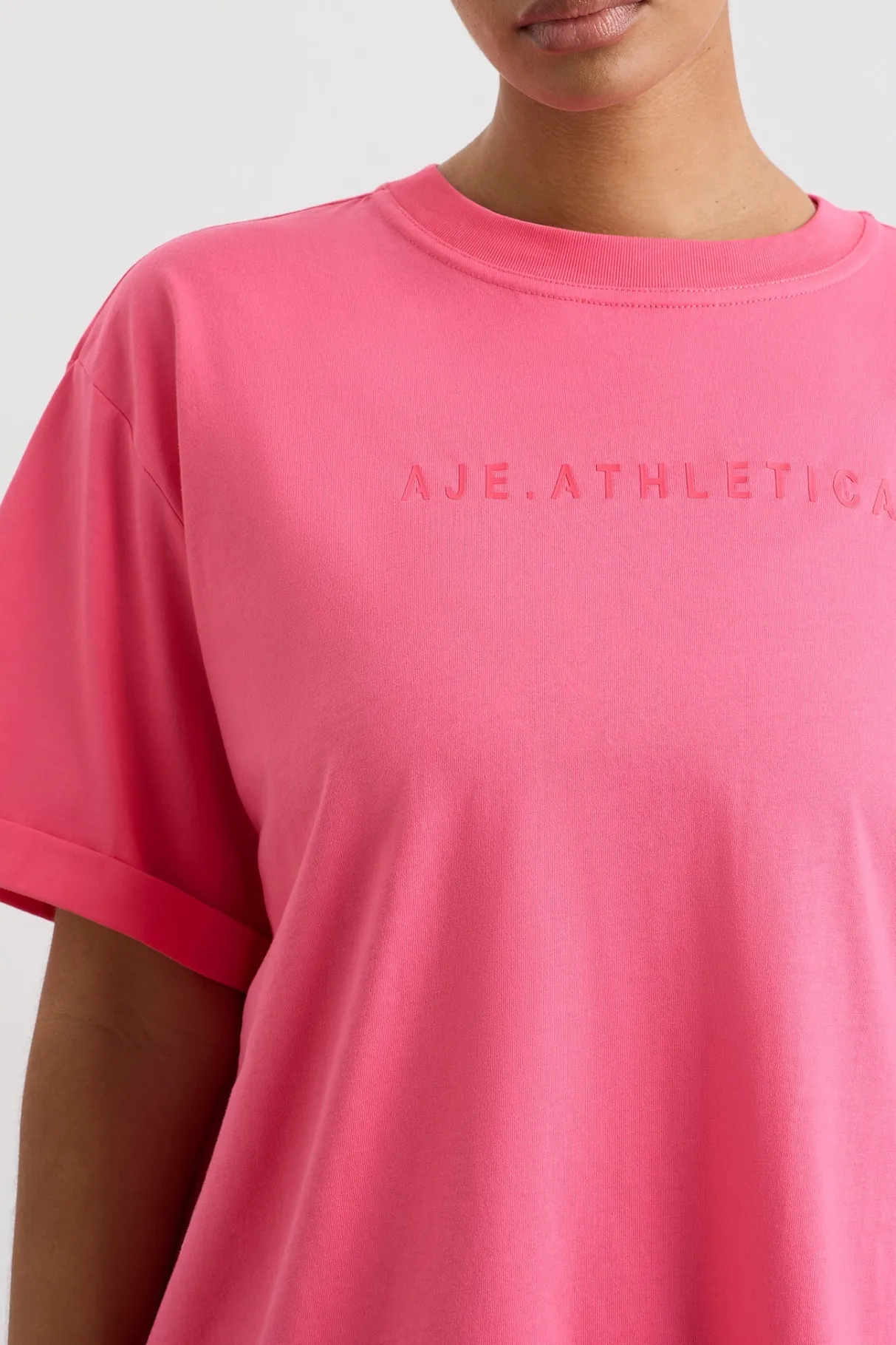 long_classic_tee__8.webp Outlet Aje ATHLETICA Long Classic Tee 102 Rouge Pink