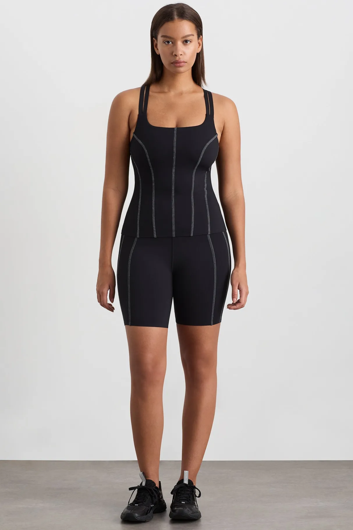 long_line_top_stitch_tank__6.webp Outlet Aje ATHLETICA Long Line Top Stitch Tank 123 Black