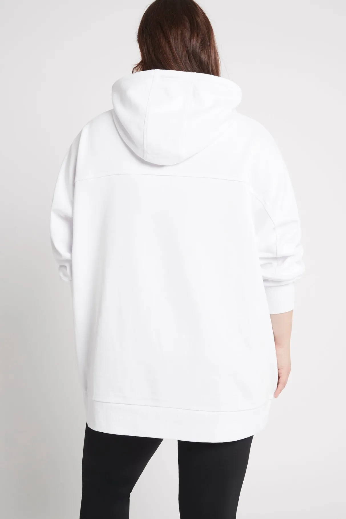 long_sleeve_hoodie_dress__14.webp New Aje ATHLETICA Long Sleeve Hoodie Dress 804 White/Gold