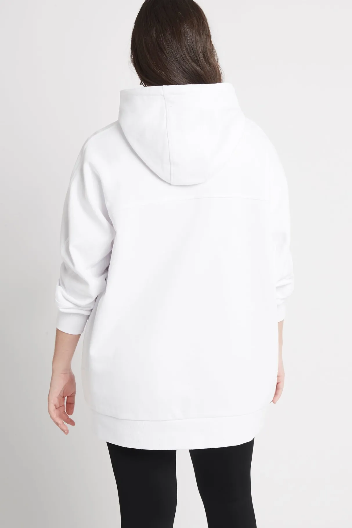 long_sleeve_hoodie_dress__9.webp New Aje ATHLETICA Long Sleeve Hoodie Dress 804 White/Gold
