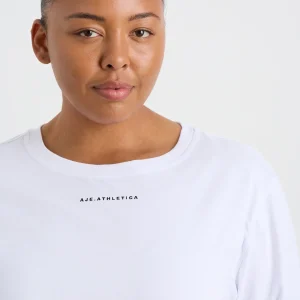 Cheap Aje ATHLETICA Long Sleeve Logo Tee 127 White