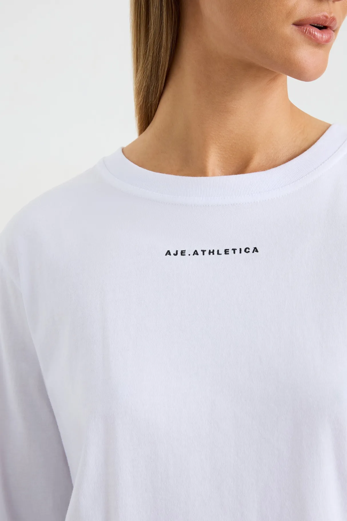long_sleeve_logo_tee__3.webp Cheap Aje ATHLETICA Long Sleeve Logo Tee 127 White