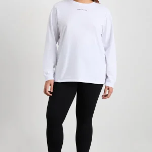 Cheap Aje ATHLETICA Long Sleeve Logo Tee 127 White