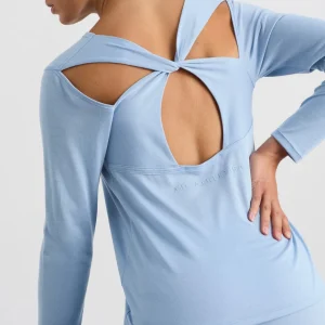 Flash Sale Aje ATHLETICA Long Sleeve Twist Tee 121 Steel Blue