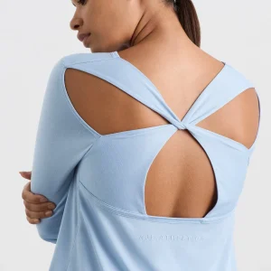 Flash Sale Aje ATHLETICA Long Sleeve Twist Tee 121 Steel Blue