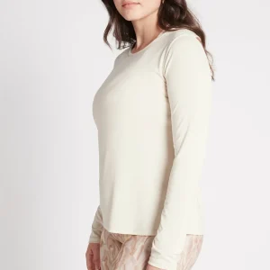 Flash Sale Aje ATHLETICA Long Sleeve Yoga Top 121 Light Ivory