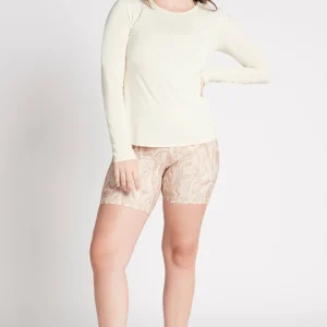 Flash Sale Aje ATHLETICA Long Sleeve Yoga Top 121 Light Ivory