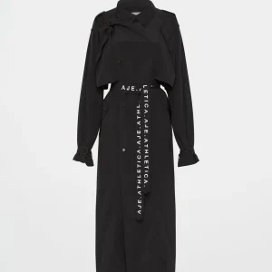 Best Aje ATHLETICA Longline Belted Trench 703 Black