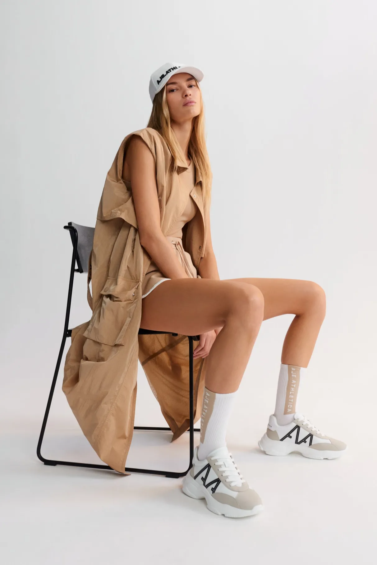 longline_belted_vest__0.webp Online Aje ATHLETICA Longline Belted Vest 703 Natural Tan