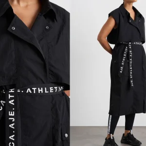 Cheap Aje ATHLETICA Longline Belted Vest 703 Black